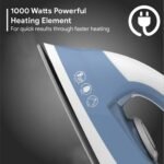 Crompton Brio 1000-Watts Dry Iron with Weilburger Coating (Sky Blue and White) - Image 3